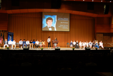  Wide shot of all CB South awards recipients on stage